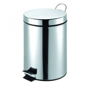 Poubelle à pédale INOX 12 L avec seau