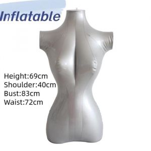 69cm Mannequin Femme Gonflable Buste Robe Tops Affichage Mannequin Modèles Titulaire
