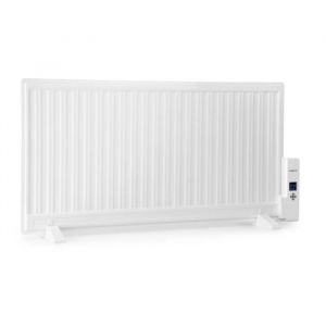Radiateur électrique - oneconcept - radiateur bain dhuile 1000 W avec 3 niveaux de puissance - Chauffage dappoint Thermostat blanc