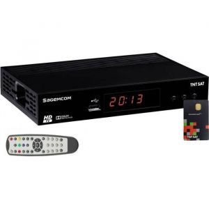 Décodeur Satellite HD - SAGEMCOM - ASTRA N°1 - TNT gratuite - Carte TNTSAT V6 - Contrôle parental