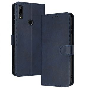 Coque pour Huawei P Smart 2019/Honor 10 Lite Housse en Cuir PU Flip Pochette  Portefeuille[Etui &agrave; Rabat]Magn&eacute;tique &Eacute;tui (Bleu) D776