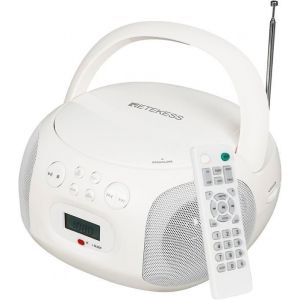 Retekess TR636 Lecteur CD PortableBluetoothFM AM RadioEntrée USBMaison Audio Boombox avec Télécommande Radio Utilisation