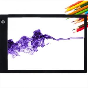Tablette Lumineuse A4 LED Pad A4 pour Dessiner Tablette Esquisse Planche &agrave; Dessin Panneau Dessin Luminosit&eacute; R&eacute;glable avec Cable USB