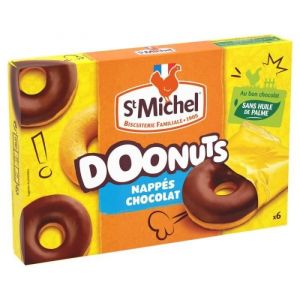 ST MICHEL - Doonuts Nappes Au Chocolat 180G - Lot De 4