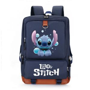 Stitch Sac à Dos pour EnfantCartable Garcon Primaire étudiantSac Ecole Maternelle Personnalisé Sac VoyageCartableBleu foncé