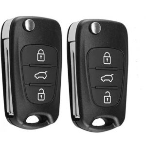 2 Pi&egrave;ces Bo&icirc;tier pour Cl&eacute; de Voiture de Remplacement Compatible avec Hyundai i30 i35 i10 i20 iX20 iX35 and Kia Ceed Soul Sportage