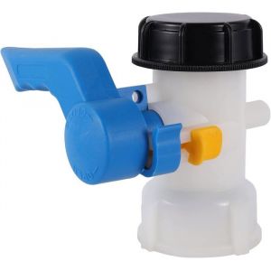Adaptateur IBC 50 mm à 62mm Vanne Cuve 1000l Plastique Raccord Cuve 1000 litres pour Reservoir Eau de PluieConteneur