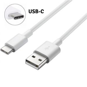 Cable Type USB-C Chargeur Blanc [Compatible Huawei P9-P9PLUS-P10-P20-P20LITE-P20PRO] Port Micro USB 1 Metre [Phonillico®]