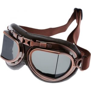 Lunette moto vintageCasque Steampunk Vintage Goggles Lunettes de Soleil Lunettes de Protection pour Les Sports de Plein air