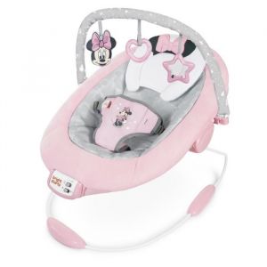 DISNEY BABY -MINNIE-Transat bébé arche avec jouets déveil Disney amovible 8 Mélodies Vibrations calmantes Cale tête évolutif