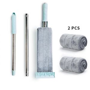 Balai serpill&egrave;re espagnolVadrouille Plate en microfibre Main Libre Squeeze Nettoyage Vadrouille avec 2 - mop[E182547]