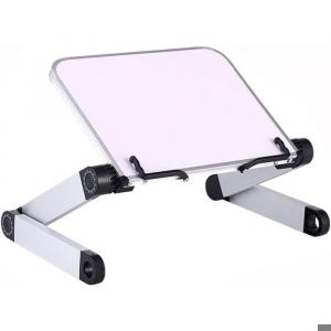 Lutrin de lecture - LARGEIGHT - R&eacute;glable - Aluminium - Multicolore - Support pour livres et ordinateurs