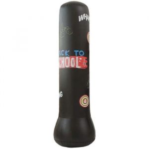 160CM Punching Ball Gonflable pour Adulte Enfants Sac De Boxe Gonflable Sacs De Frappe Lourds Sac De Frappe Boxe sur Pied Noir