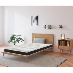 Matelas - M&eacute;moire de forme - 90x190 cm - &Eacute;paisseur 13 cm - 8 zones de confort - Mousse adaptative