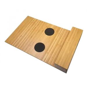 Porte-Gobelet de Canap&eacute; en Bois Support Multifonction pour T&eacute;l&eacute;commande TV Sac de Rangement pour Meubles Plateau de Canap&eacute;