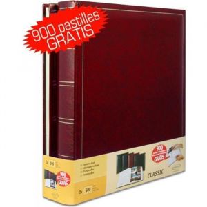 Lot de 2 albums traditionnels jumbo 100 pages pour 500 photos 10x15 - Rouge