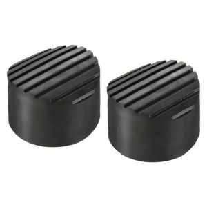 Patin d&eacute;chelle SOURCING MAP 2Pcs 76mm ID &Eacute;chelle Antid&eacute;rapant Pieds Patins Caoutchouc Rond Housse Coussin &Eacute;chelle Protection Noir