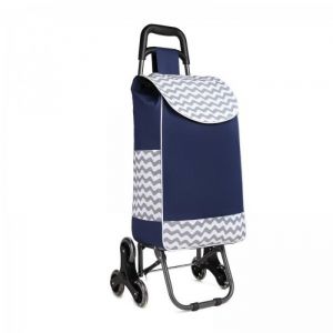 Chariot de Courses 2 en 1 Chariot de Courses Pliable Chariot dépicerie Léger Étanche avec Sac Isotherme Poussette de Marché