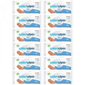 Salviette umidificate - WaterWipes - 60 pz - 99.9% deau - Biodegradables - Bébé
