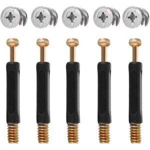 50PCS Connecteur Pour Meubles Pi&egrave;ces de Raccordement de Meubles et Roue Excentrique Alliage de Zinc Ferrure dAssemblage 16mm