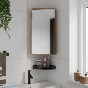 Prix Bas - Armoire de bain à miroir dangle chêne 30x24x60 cm - Meuble-lavabos de salle de bain @BYJ6376643