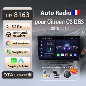 litillbuly autoradio 2Go 32Go WIFI pour Citroen C3 DS3 2010 2011 2012-2016 accessoire autoradio android voiture carplay GPS