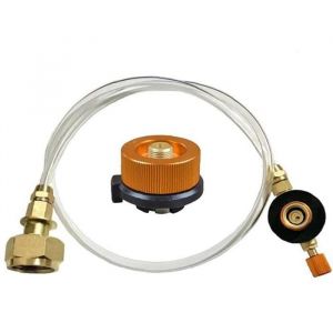R&eacute;servoir De Gaz Convertisseur Camping Adaptateur Po&ecirc;le avec T&ecirc;te Flexible pour R&eacute;chaud Outdoor Heater Bouteille De Gaz Camping A214