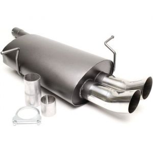 Silencieux echappement arriere Tuning Art 2x76mm DTM BMW 3er Serie E46