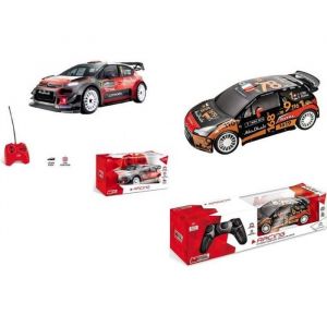 Lot de 2 Voitures Citroën Rallye DS3 WRC 1/24 et C3 WRC 1/28
