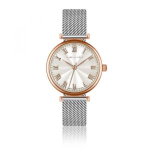 Montre Femme - ISABELLA FORD - Victoria Silver Mesh - Rose Gold - Quartz - Analogique