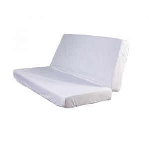 Drap housse blanc pour matelas clic-clac bonnet 20 cm 120x190 - Blanc - Fabriqué en France - Terre de Nuit
