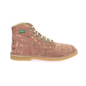 KICKERS Bottillons Kick Legend Rose imprime