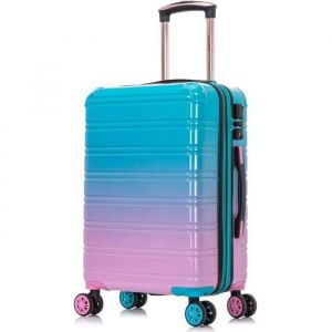 Valise Moyenne en Polycarbonate  Valise Soute 65cm  Valise Polycarbonate  Serrure TSA Intégrée  Turquoise