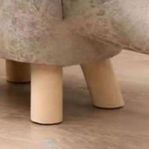 Repose-pieds pour animaux - VVIKIZY - Petit banc mignon - Bois massif - Gris blanc - Confortable et doux