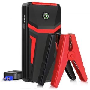 Booster Batterie Voiture-Démarreur de Voiture -12V-1000A-12800mAh-60L Essence/40L Diesel-avec Pinces Sécurité Intelligentes
