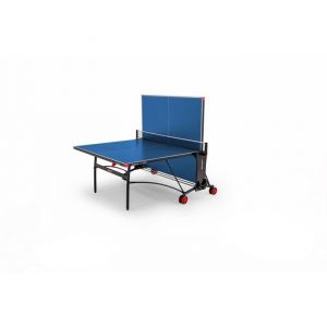 Table tennis de table - SPONETA - S3-87e - Pliable - Usage ext&eacute;rieur - Filet + rangements + roues multi-directionnelles - Bleu/noir