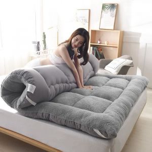 Matelas Futon épaissir de SolTatami Japonais Matelas de Couchage PliableLit doreiller de Chaise Longue au Sol100x200 cmGris