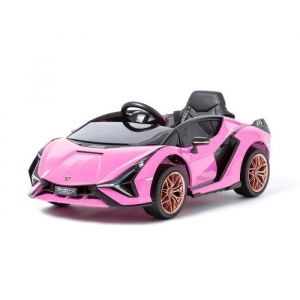 Lamborghini Sian edition 12V Rose - Voiture &eacute;lectrique pour enfant avec batterie 12v et t&eacute;l&eacute;commande