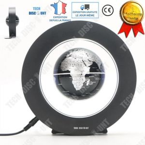 TD® globe levitation terrestre lumineux enfant magnétique interactif vintage décoratif flottant sans fil anglais qui tourne