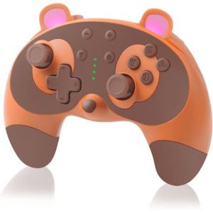 Manette Pro Switch Sans Fil Pour NintendoContr&ocirc;leur Gamecube Animal Raton Laveur Mignon Manettes Pour Nintendo Switch OledLite A