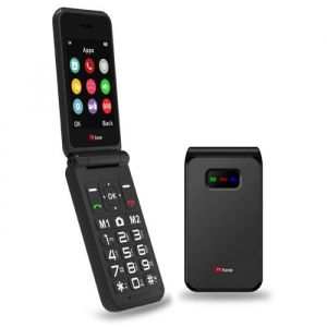TTfone TT760 4G Mobile à gros boutons pour personnes âgées avec bouton dassistance durgence (Noir avec câble USB)