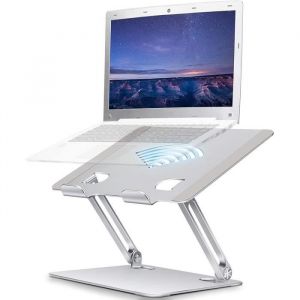 Support Ordinateur Portable Laptop Stand Cheflaud Support PC Portable Ventilé en Aluminium Réglable