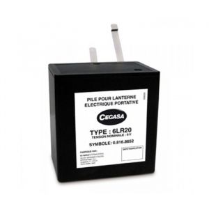 Pile pour Lanterne electrique portative 9V 6LR20