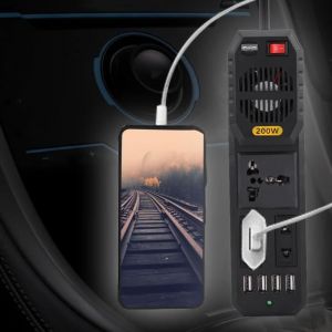 Garosa onduleur de voiture 200W DC 12V à AC 220V convertisseur de puissance de voiture allume-cigare USB chargeur universel