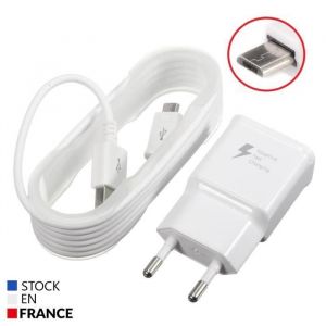 Pack Chargeur + C&acirc;ble pour Alcatel One Touch Fierce XL Ultra-puissant et rapide NOUVELLE GENERATION 3A avec CABLE Micro USB
