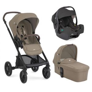 JOIE - Poussette Trio Chrome 2 + Si&egrave;ge auto i-Gemm 3 + Nacelle Chrome 2 Cashew