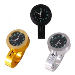 Omabeta Montre de moto Montre universelle &eacute;tanche pour guidon de moto 7/8 -1 horloge lumineuse nouveau auto butee