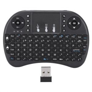 Mini clavier souris sans fil i8 pour multim&eacute;dia &agrave; domicile pour Smart TV PC pour Android&mdash;Cerise