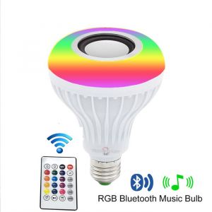 Haut-parleur ampoule LED - TD® - Enceinte Bluetooth lumineuse - 12W - Couleurs changeantes - E27