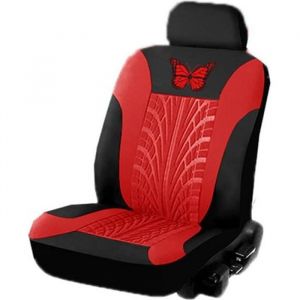 Housse Siege Voiture  Ensemble de Housses de Si&egrave;ge Auto Universelle  Couvre Sieges pour Avant et Arri&egrave;re  Lot de 2 Rouge